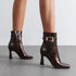 Alessina Damen-Stiefeletten mit quadratischer Spitze & ausgestelltem Blockabsatz – elegante Ankle-Booties für Alltag & Abend | Shiraki
